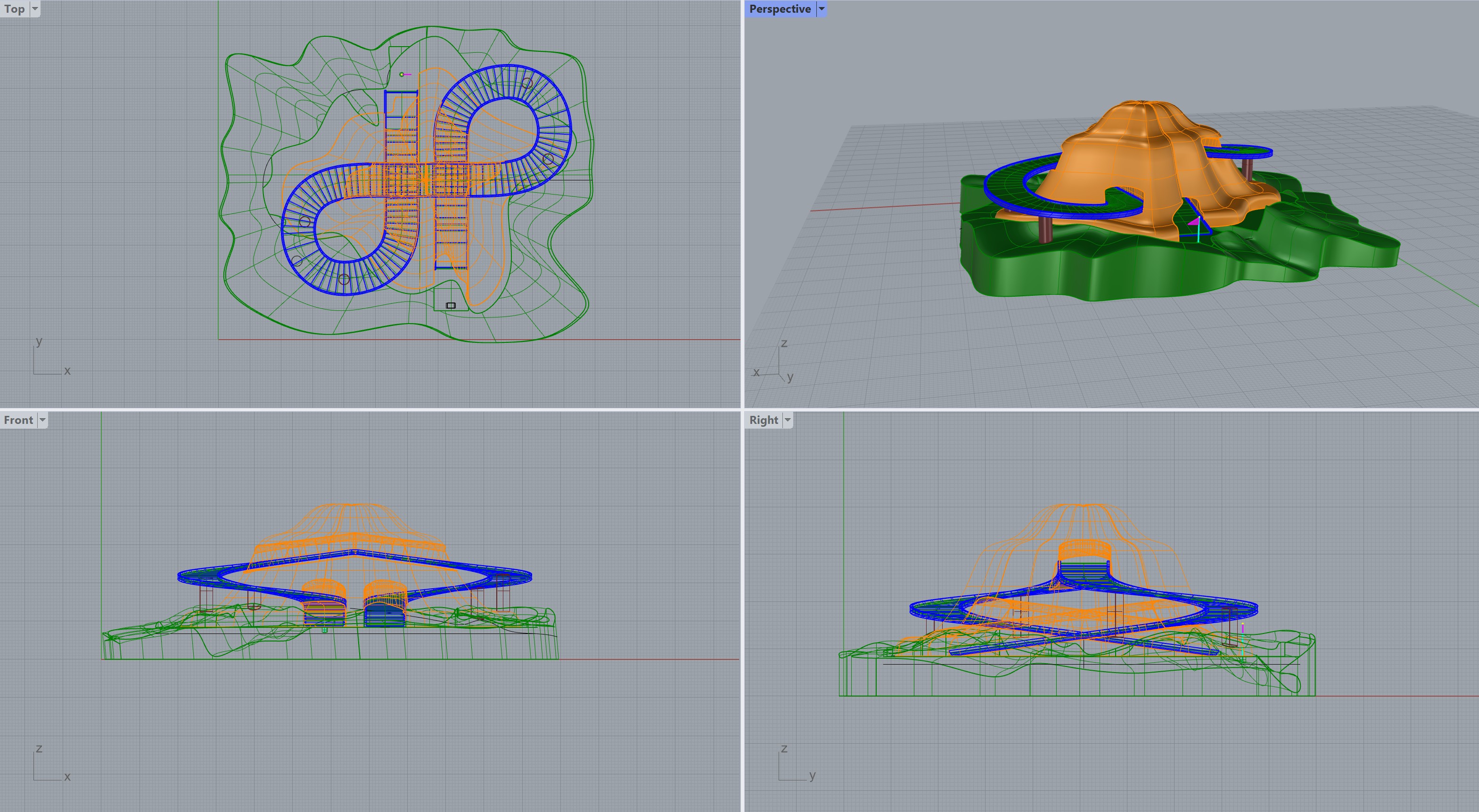 Golf course modeling process