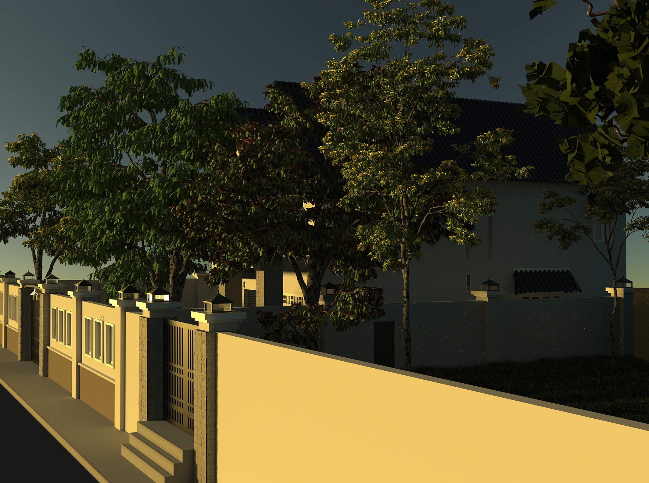 Side sunset