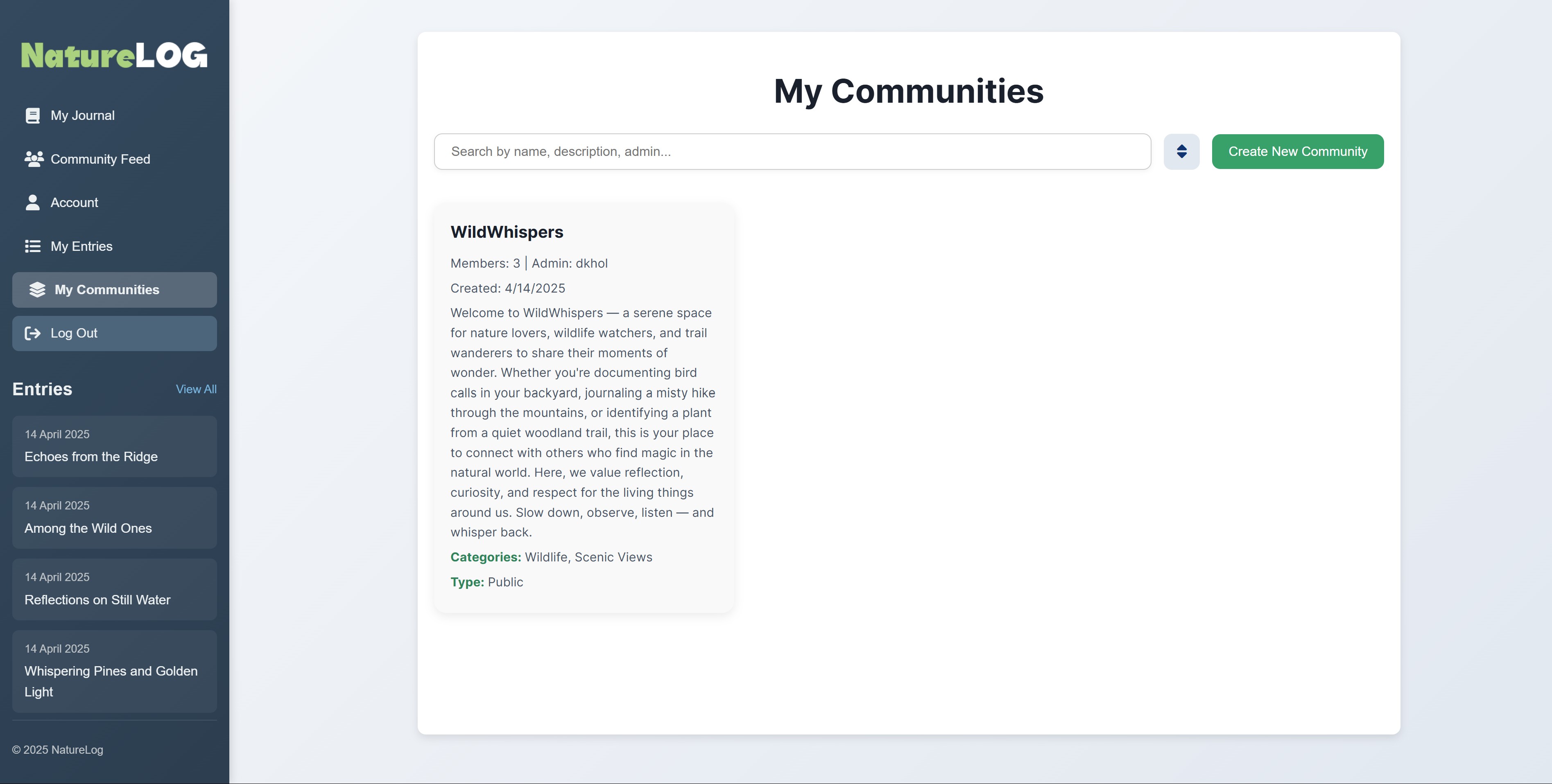My communities