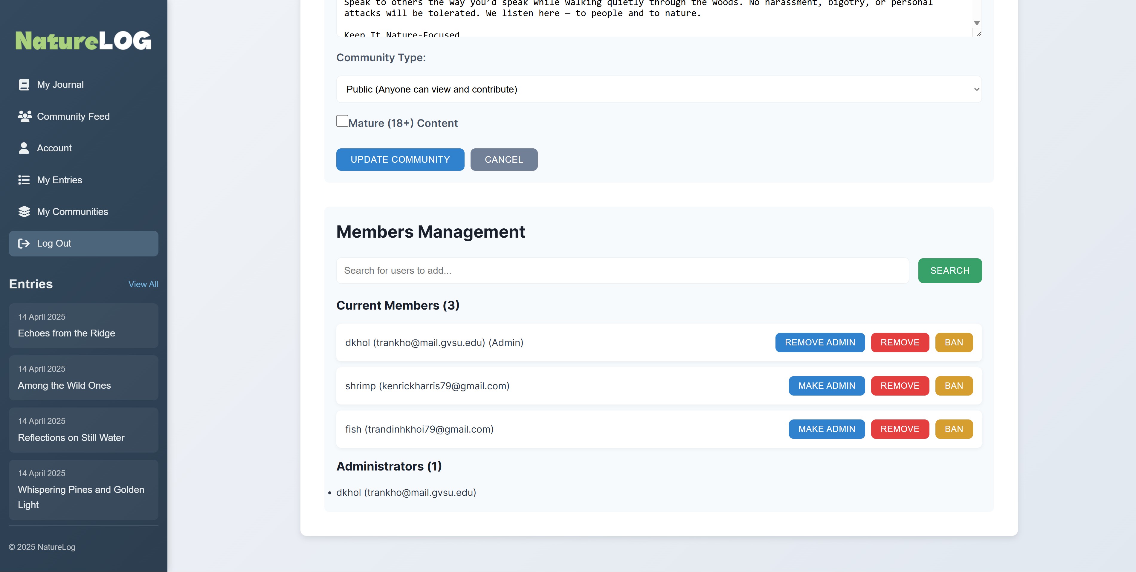 Community manage 2
