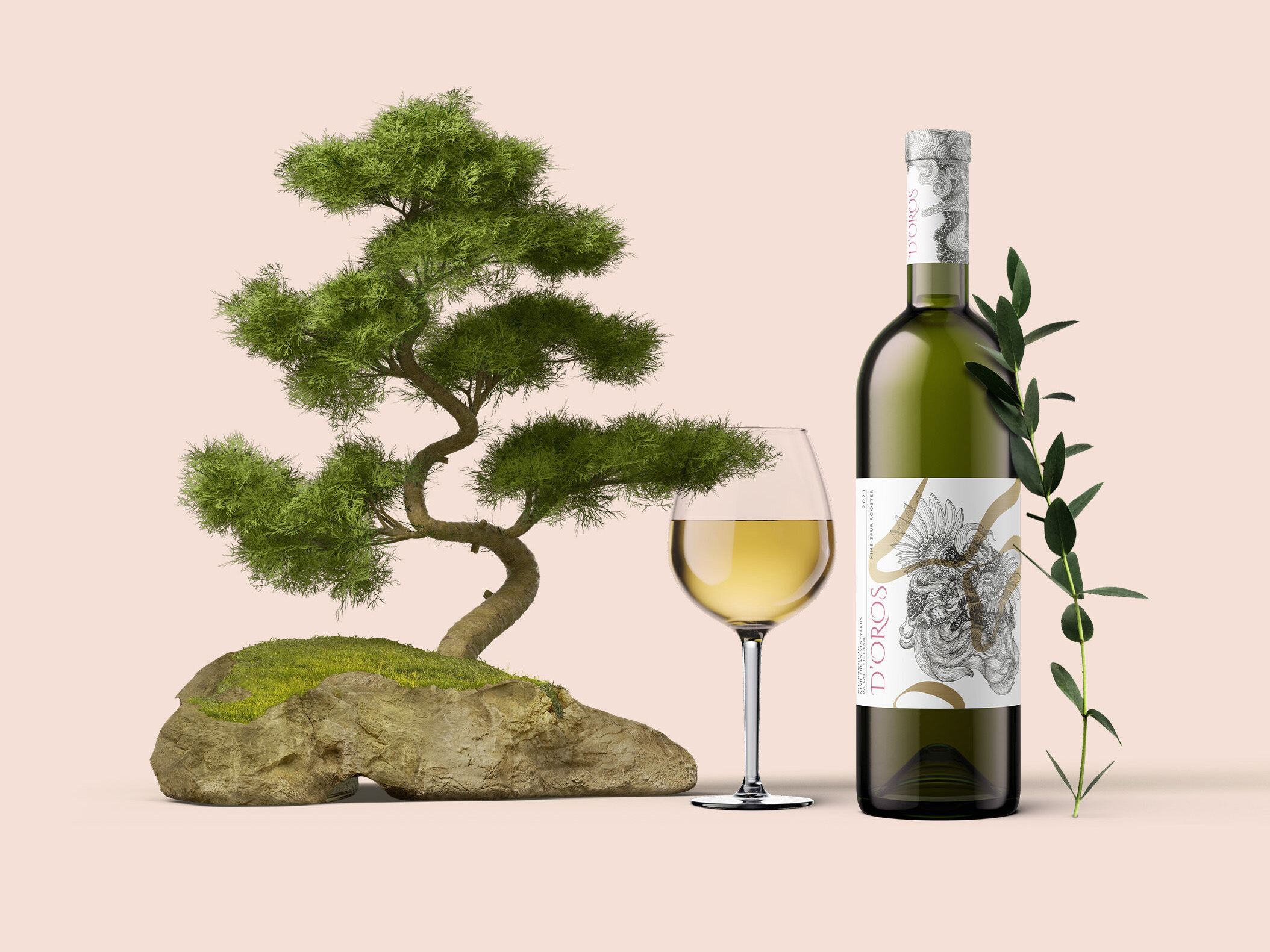 White single bottle