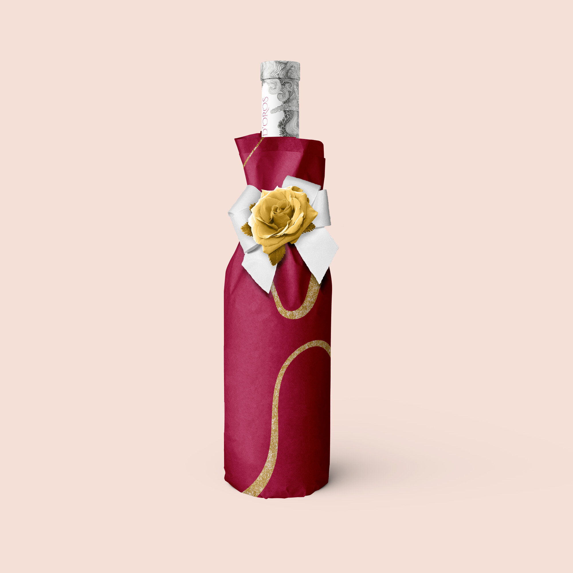 Wrapped bottle