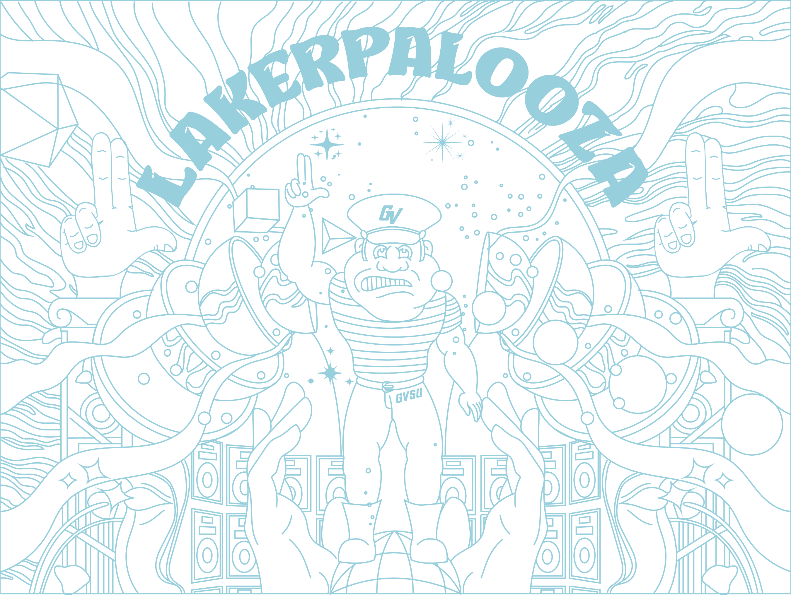 Lakerpalooza sketch process