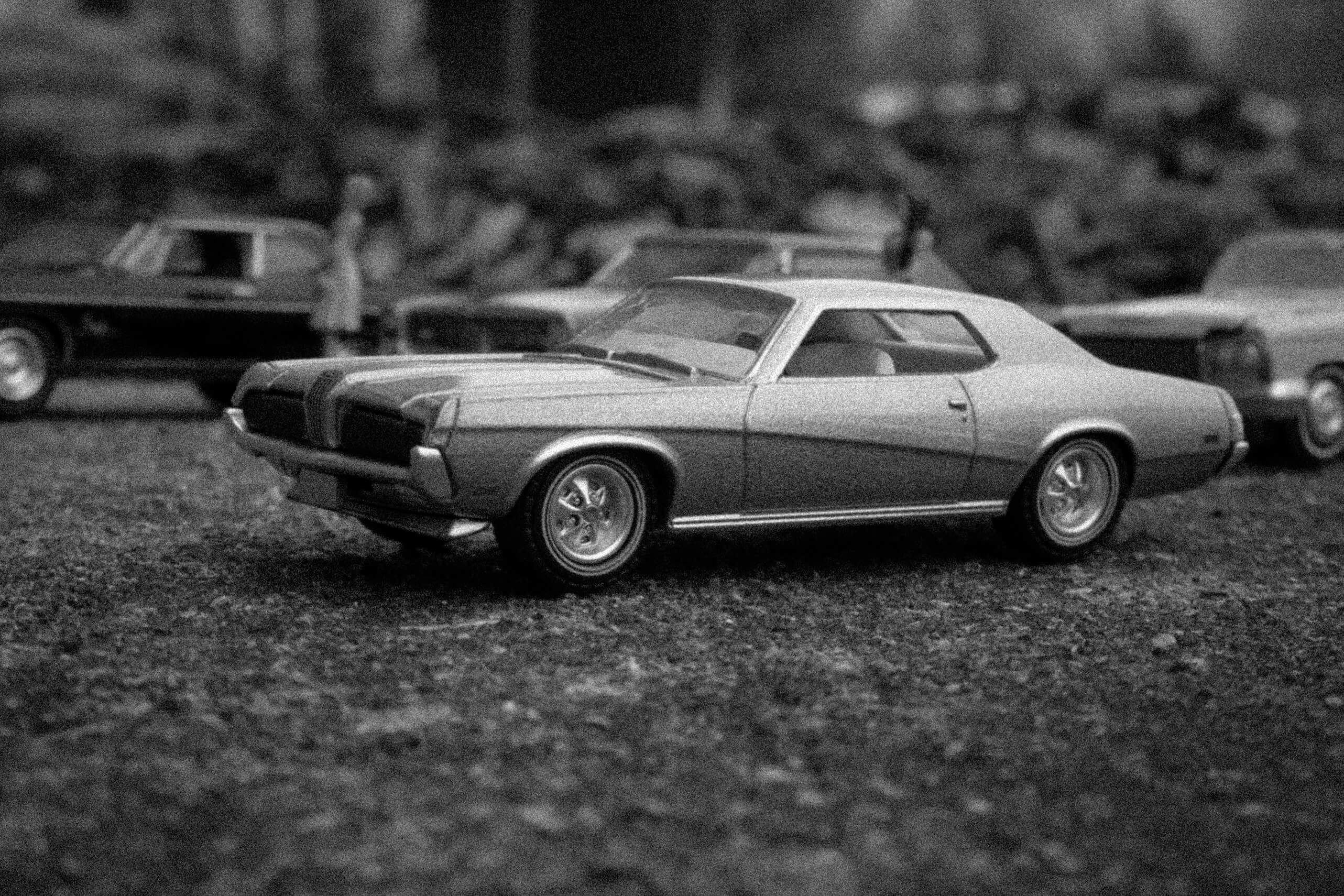 Blue muscle B&W