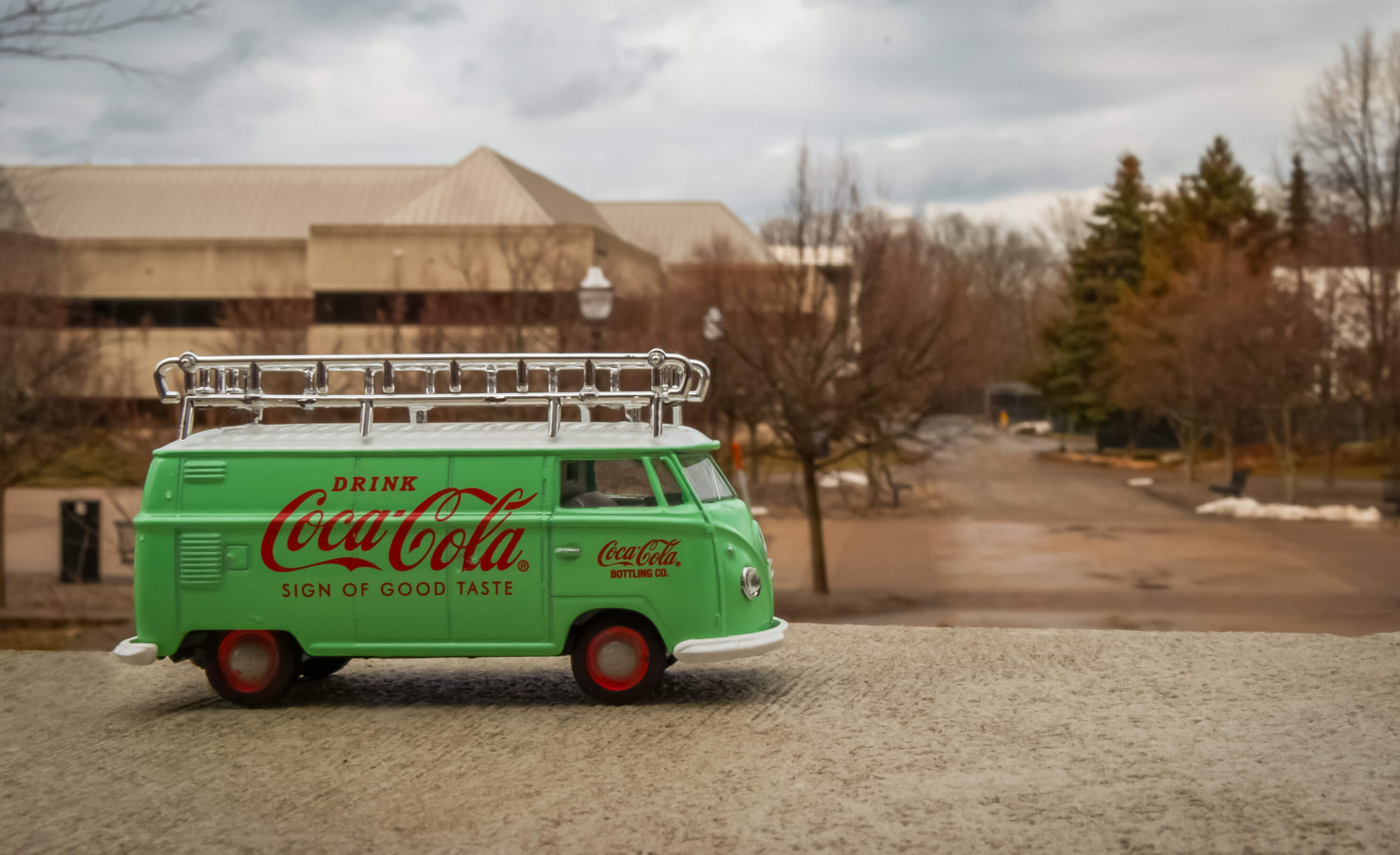 Coke van campus