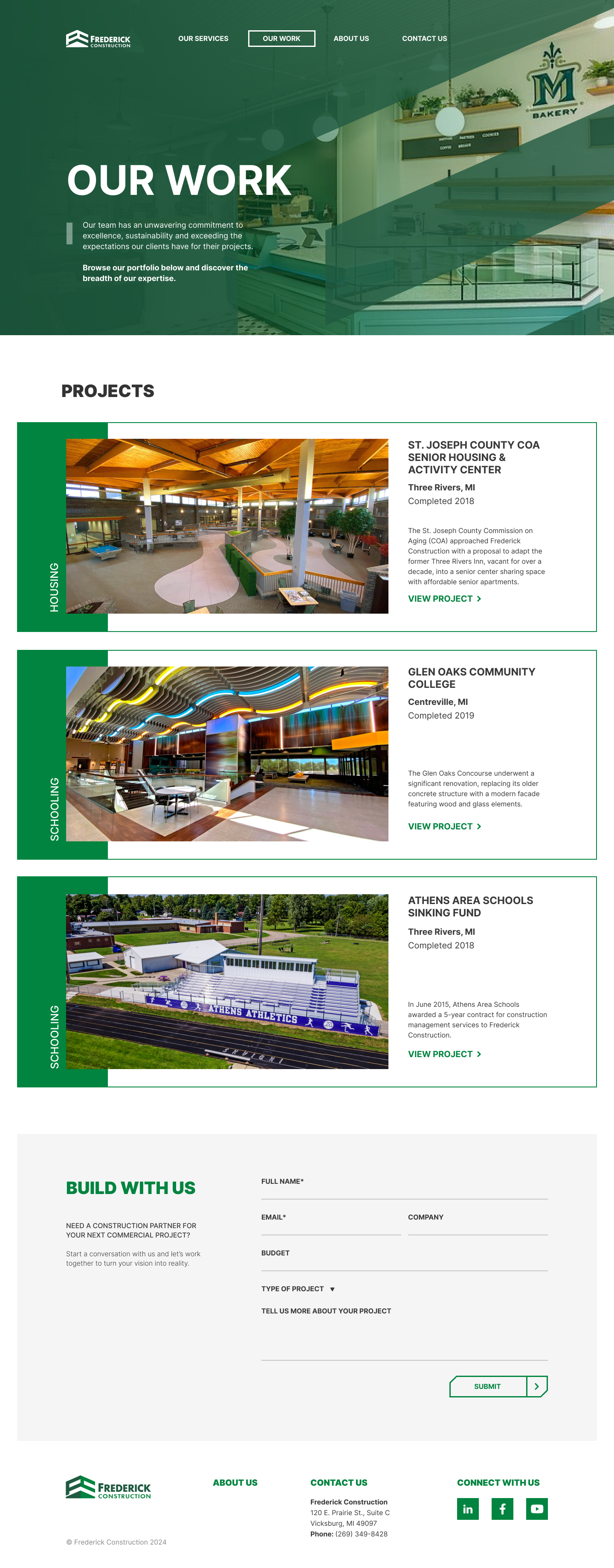 Our work page
