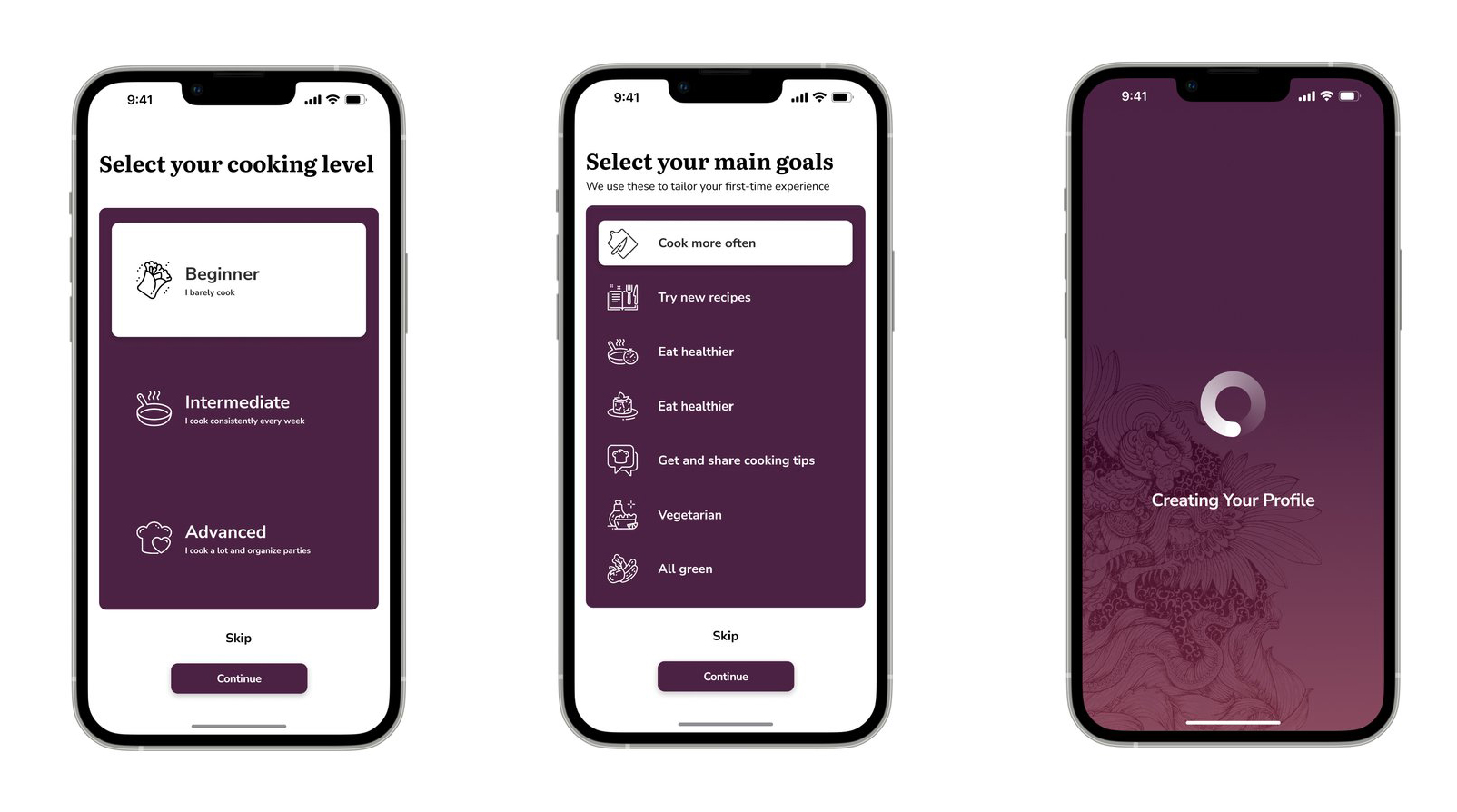 Create profile
