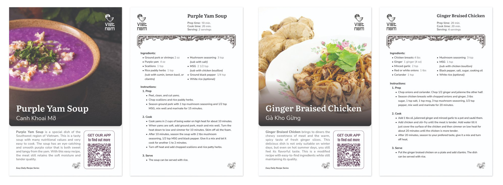 Recipe cards
